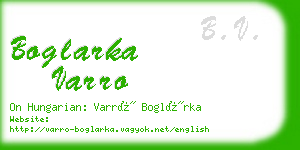 boglarka varro business card